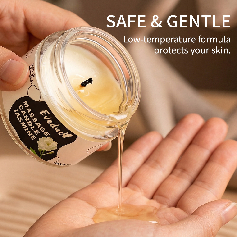 Massage Candle Melting - Массажная свеча-масло с жасмином, соевый воск,